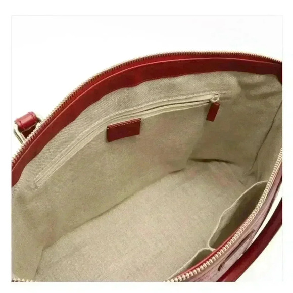 GUCCI Gucci Micro Guccisima Tote Bag Crossbody Shoulder Leather Red - Picture 6 of 10